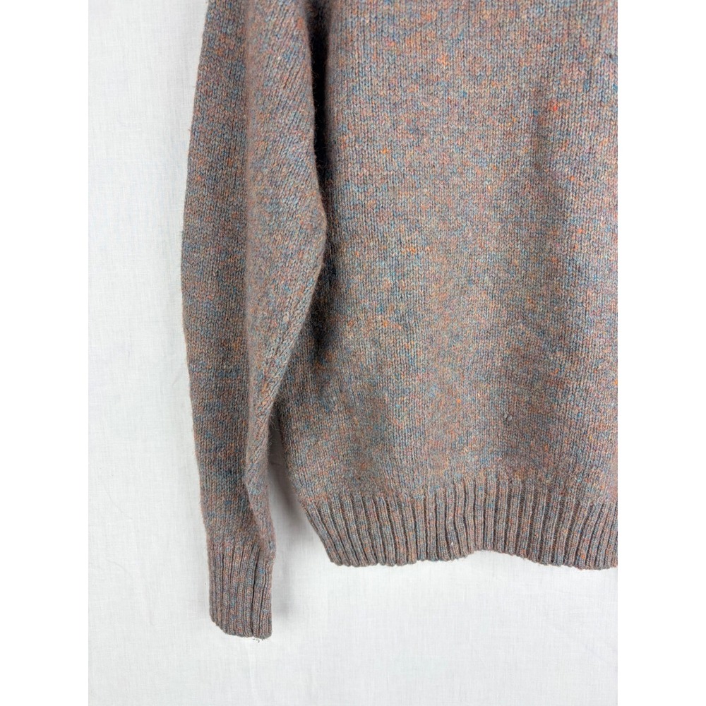 McGregor Vintage Marled Knit‎ Crewneck Sweater Raglan Sleeve Multi-Color Blue - Picture 4 of 15